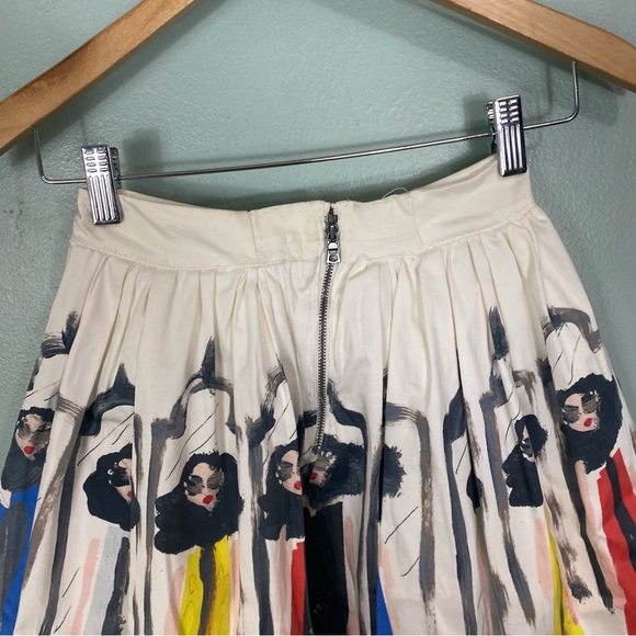 Alice + Olivia Stacey Montage Hale Skirt Size 0 - Picture 5 of 8